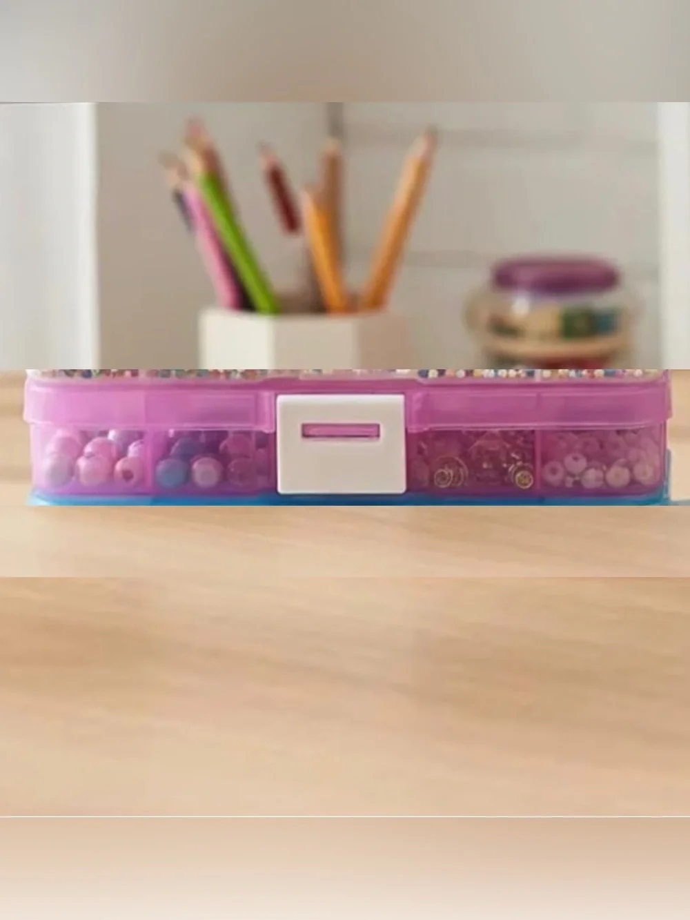 💞 New Clear Purple Stackable Multi-Layer Jewelry & Craft Organizer